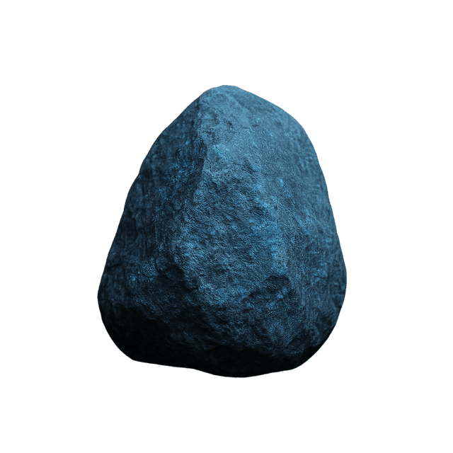 Glowing rock